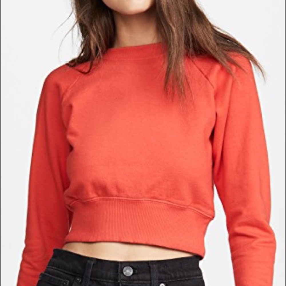 Hanes x Karla cropped red sweatshirt size large